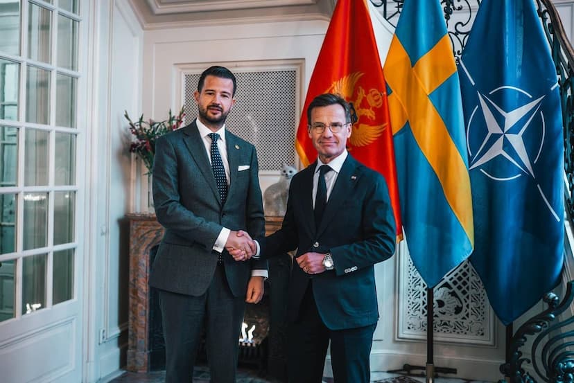 Predsjednik Milatović sa premijerom Švedske Ulfom Kristersonom: Crna Gora i Švedska otvaraju novu stranicu odnosa- snažna podrška članstvu Crne Gore u EU do 2028.