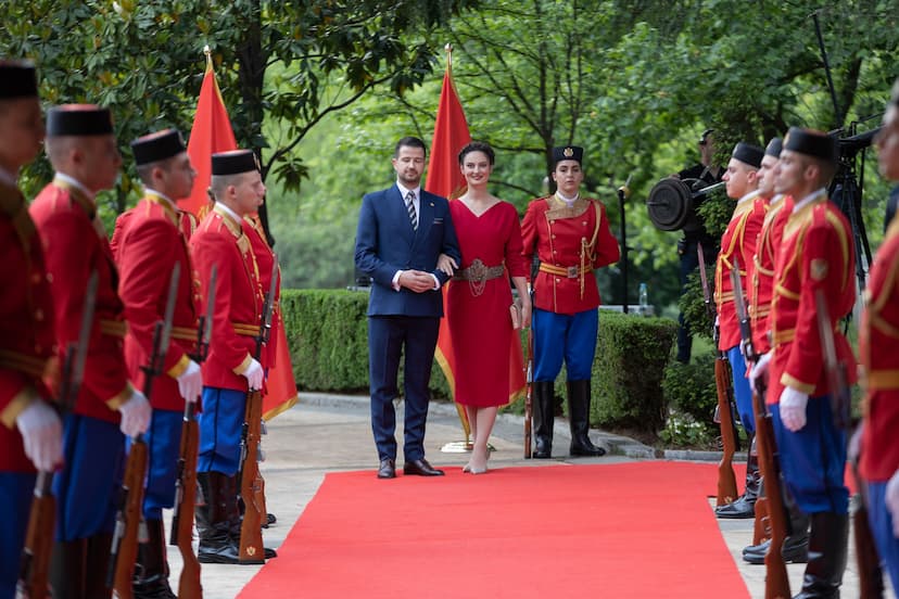 Predsjednik Crne Gore Jakov Milatović sa suprugom priredio je svečani prijem povodom stupanja na dužnost