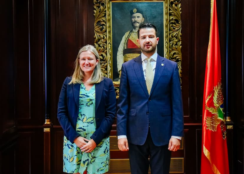 Predsjednik Crne Gore Jakov Milatović primio Nj.E. ambasadorku Ujedinjenog Kraljevstva Karen Medoks