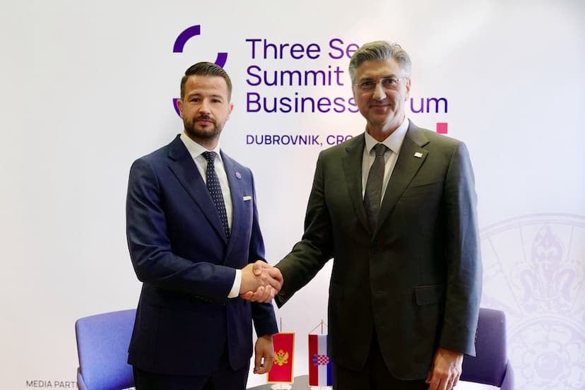 Milatović i Plenković: Otvorena saradnja Crne Gore i Hrvatske je snažnija od otvorenih pitanja 