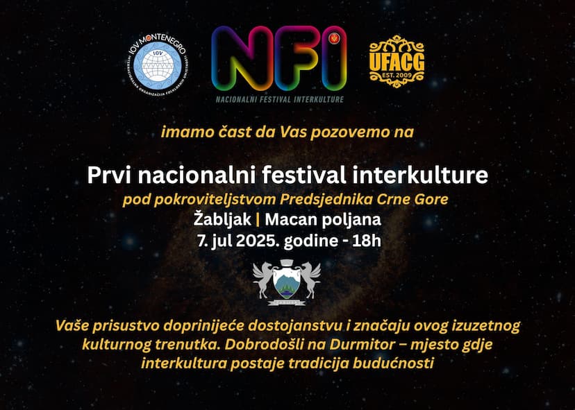 Pod pokroviteljstvom predsjednika Crne Gore – Prvi nacionalni festival interkulture na Žabljaku