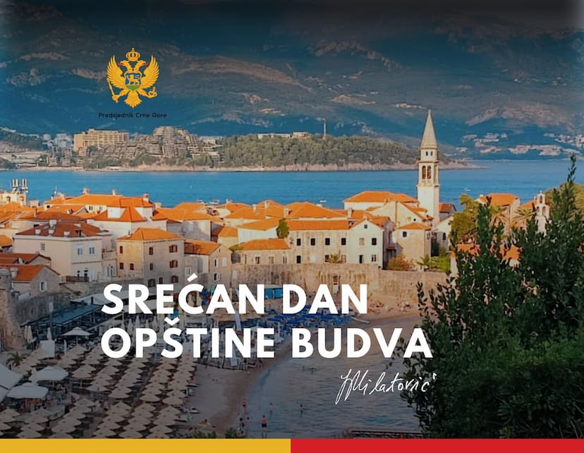 Predsjednik Milatović čestitao Dan opštine Budva