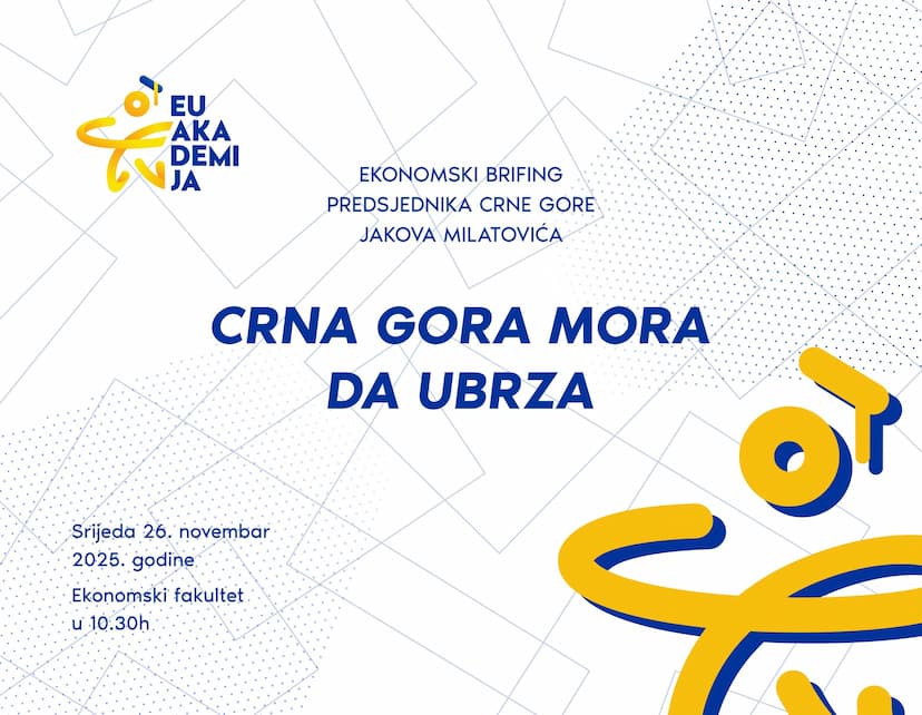 Ekonomski brifing predsjednika Crne Gore Jakova Milatovića