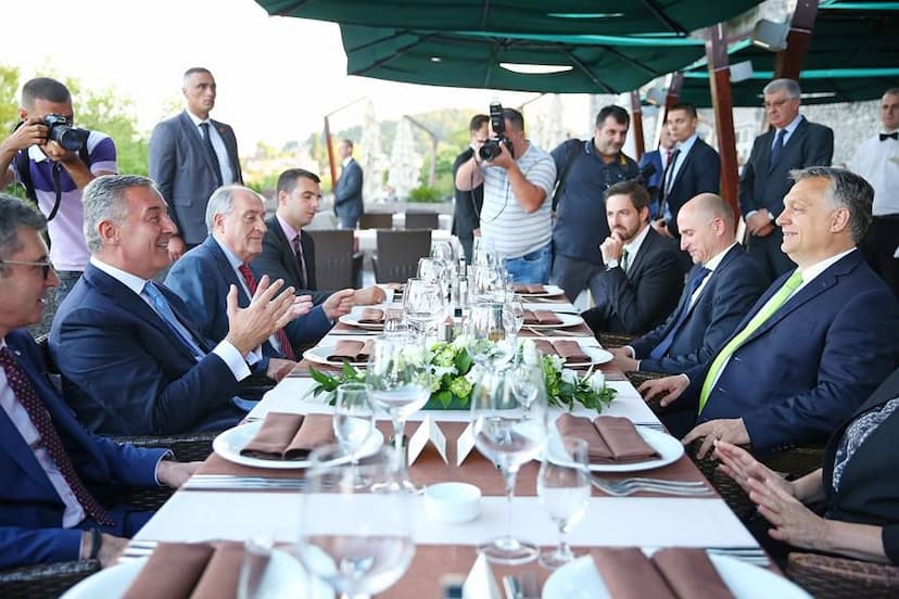 Predsjednik Đukanović priredio radnu večeru za predsjednika Vlade Mađarske Viktora Orbana