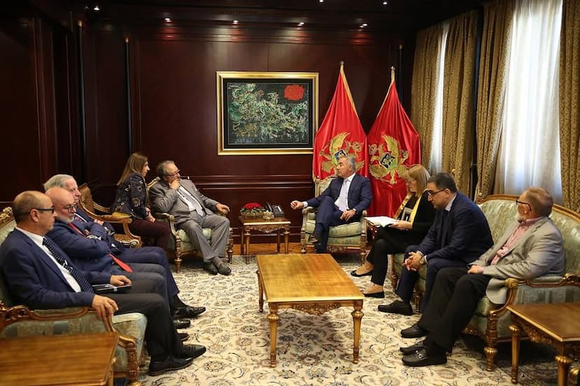 Predsjednik Đukanović primio dr Borisa Minca osnivača Instituta "Boris Minc"