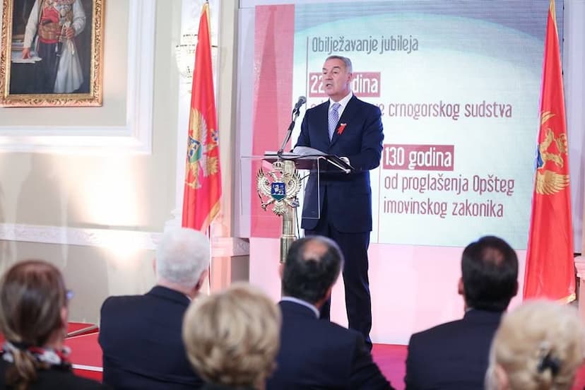 Predsjednik Crne Gore Milo Đukanović na Svečanoj akademiji povodom Dana crnogorskog sudstva