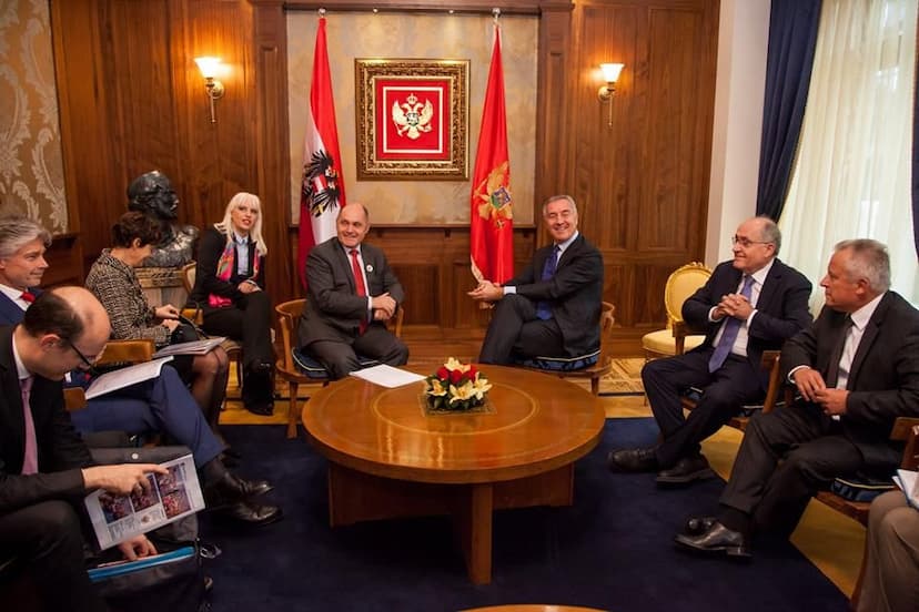 Sastanak predsjednika Đukanovića sa predsjednikom Nacionalnog vijeća Austrije Volfgangom Sobotkom