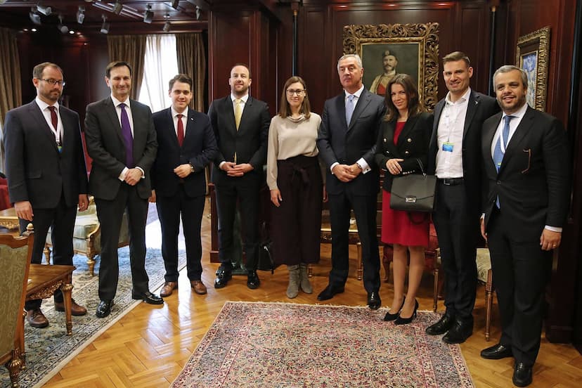 Predsjednik Đukanović primio predstavnike učesnika “Konferencije mladih parlamentaraca Evropske Unije i Zapadnog Balkana”