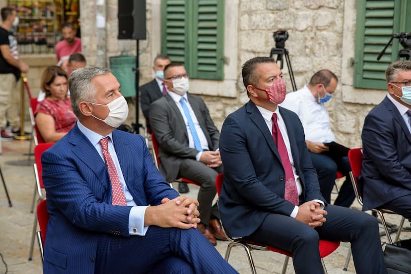 Predsjednik Crne Gore Milo Đukanović na promociji monografije „Lekcionar i Pontifikal Kotorske biskupije iz 1166. godine“