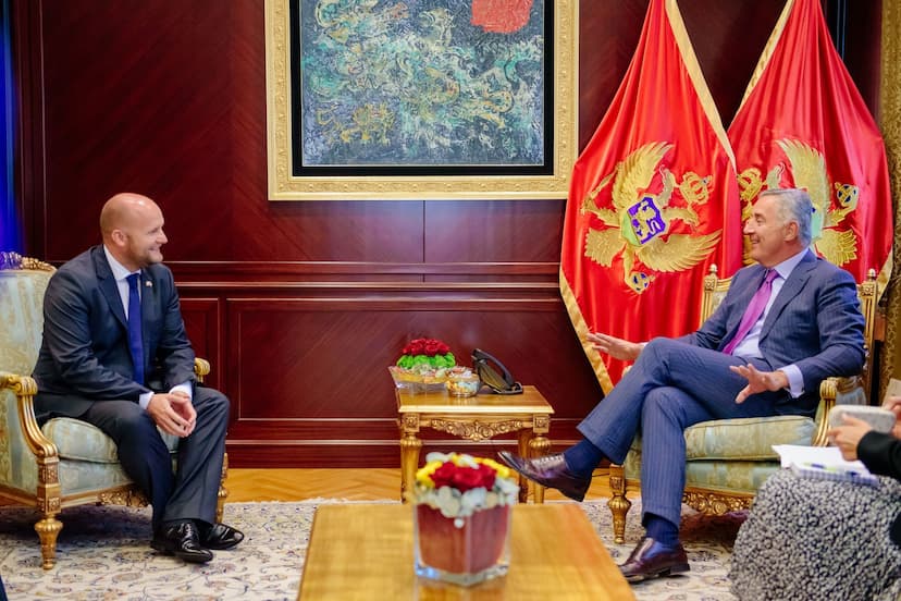 Predsjednik Đukanović primio ministra odbrane Republike Slovačke Jaroslava Nađa