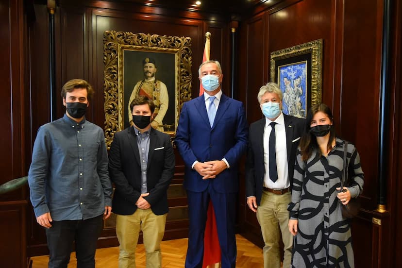 Predsjednik Đukanović primio Ariela Radovića, južnoameričkog privrednika porijeklom iz Crne Gore i predsjednika ragbi saveza Crne Gore