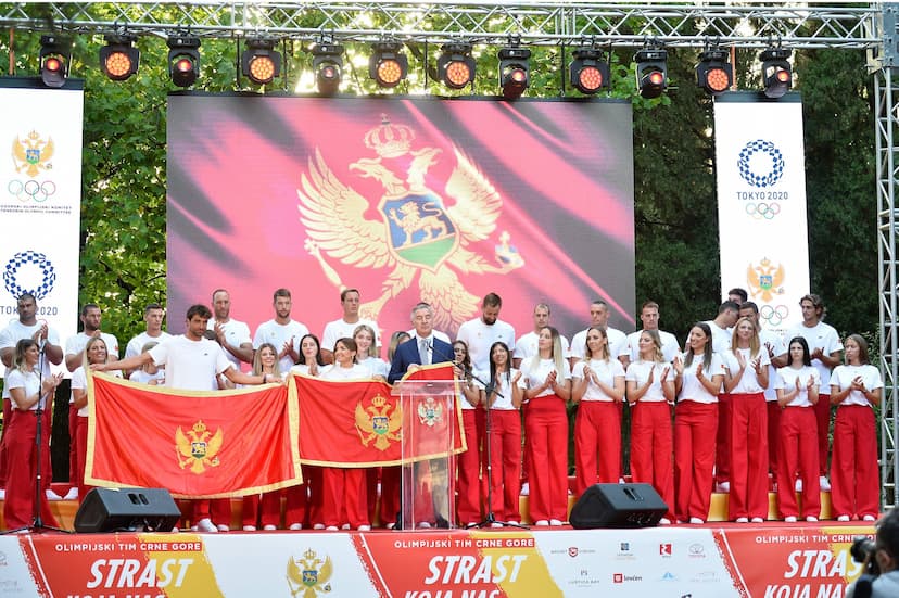 Predsjednik Đukanović na svečanom ispraćaju olimpijskog tima Crne Gore na Olimpijske igre u Tokiju