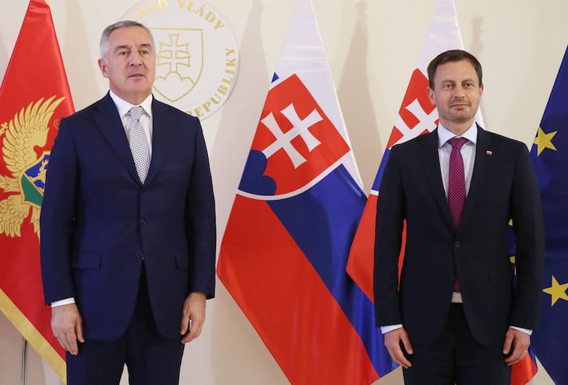 Predsjednik Đukanović sastao se na kraju prvog dana posjete sa predsjednikom vlade Republike Slovačke Eduardom Hegerom