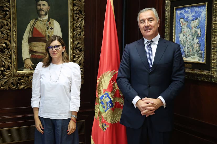 Predsjednik Đukanović primio šeficu Delegacije EU u Crnoj Gori ambasadorku Oanu Kristinu Popu