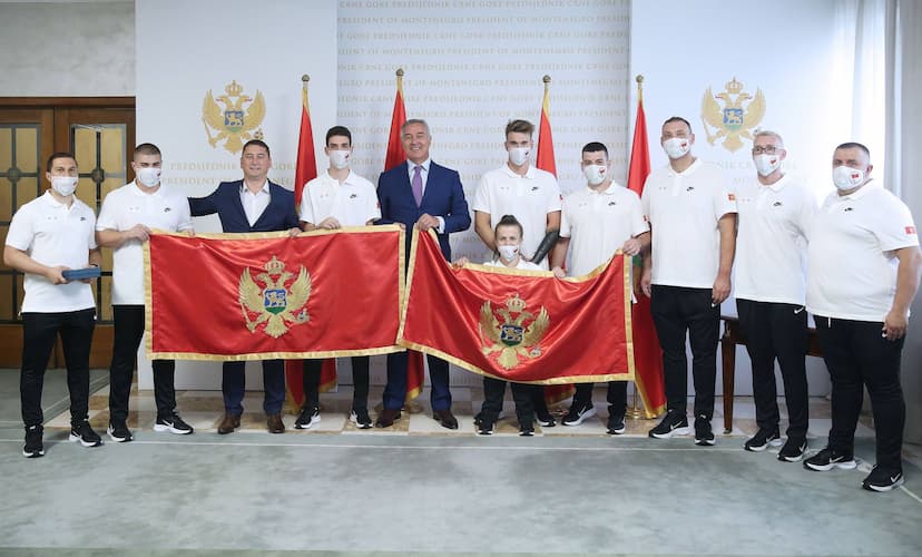 Predsjednik Đukanović primio delegaciju paraolimpijske reprezentacije Crne Gore povodom ispraćaja na Paraolimpijske igre u Tokiju