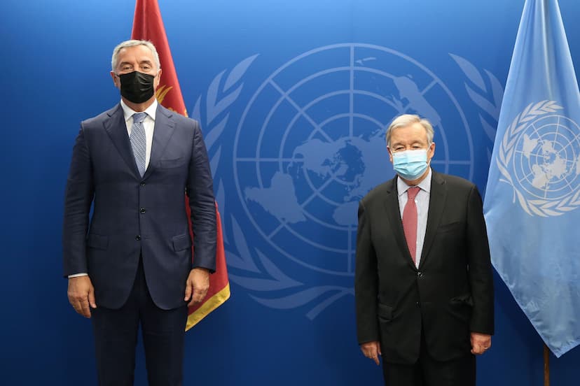 Predsjednik Đukanović razgovarao sa generalnim sekretarom Ujedinjenih nacija Antoniom Guterešom