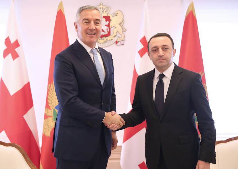 Predsjednik Đukanović sastao se sa predsjednikom Vlade Gruzije Iraklijem Gharibashvilijem