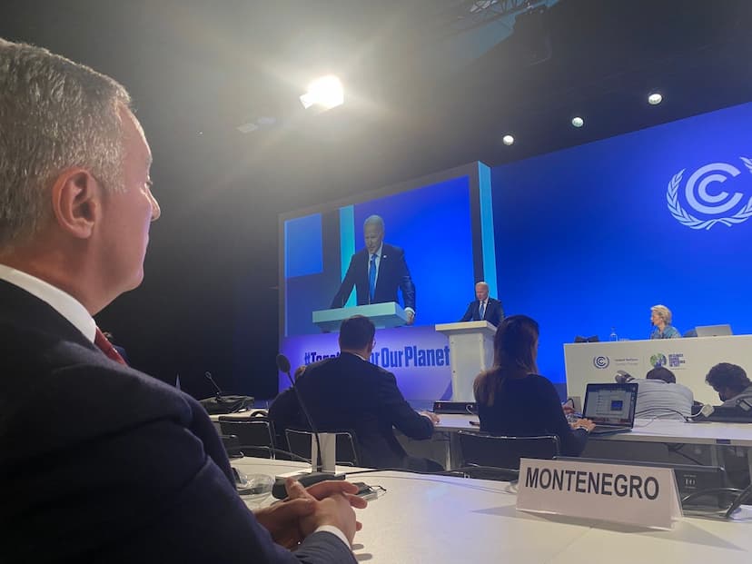 Predsjednik Đukanović na skupu kojim je zvanično pokrenuta inicijativa EU i SAD „Globalni program obavezivanja na smanjivanje emisije metana“ u okviru UNFCCC COP26