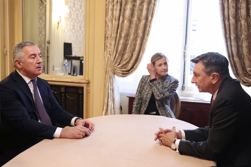 Predsjednik Đukanović sastao se u Parizu sa predsjednikom Republike Slovenije Borutom Pahorom