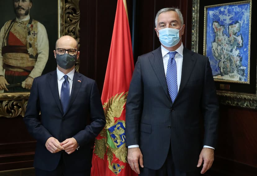 Predsjednik Đukanović primio ambasadora Republike Slovenije u Crnoj Gori Gregora Preskera
