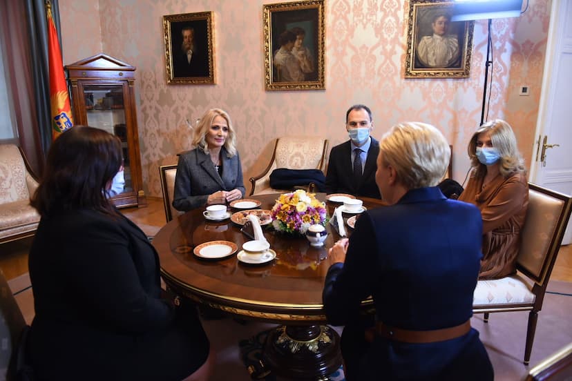 Prva dama Crne Gore Lidija Đukanović ugostila prvu damu Republike Poljske Agatu Kornhauser-Dudu