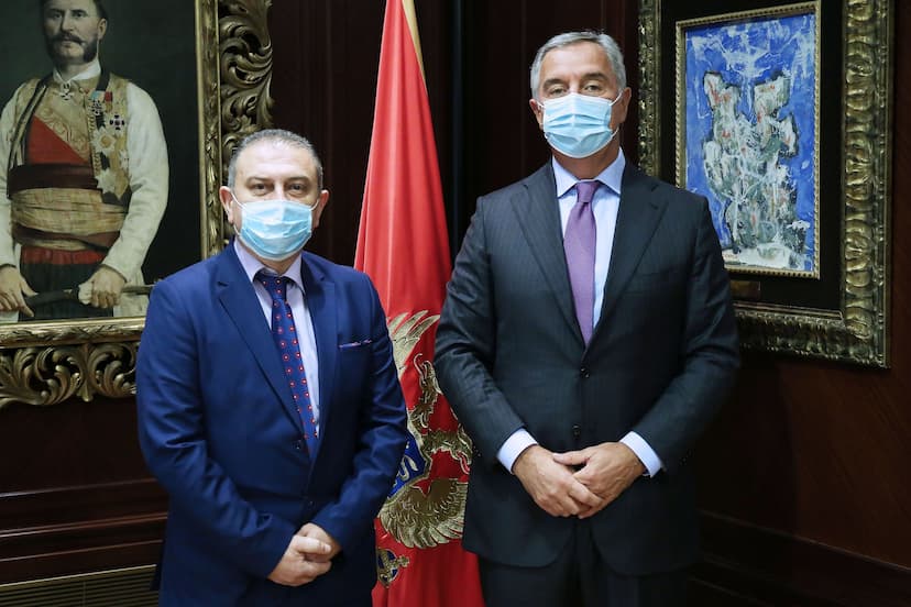 Predsjednik Đukanović primio Lazara Radulovića predsjednika Udruženja Crnogoraca Lovćen sa Kosova