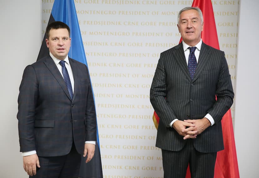 Predsjednik Đukanović primio predsjednika parlamenta Republike Estonije Jurija Ratasa