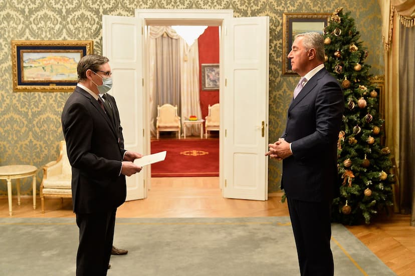 Predsjednik Đukanović primio akreditivna pisma novoimenovanih, izvanrednih i opunomoćenih ambasadora