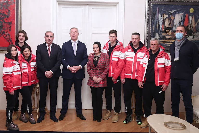 Predsjednik Đukanović na ispraćaju Olimpijskog tima Crne Gore na Zimske olimpijske igre u Pekingu