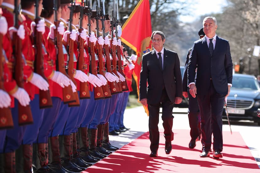 Predsjednik Đukanović dočekao predsjednika Republike Kipra Nikosa Anastasiadesa