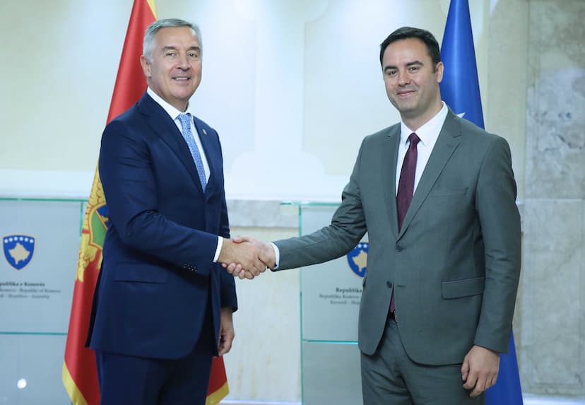 Predsjednik Đukanović sastao se sa predsjednikom Parlamenta Kosova Glaukom Konjufca, i bio gost na ručku koji su u njegovu čast priredili zamjenici premijera Kurtija