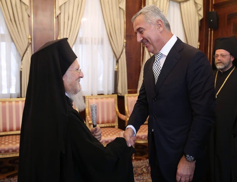 Susret predsjednika Đukanovića sa vaseljenskim patrijarhom Vartolomejom na Fanaru