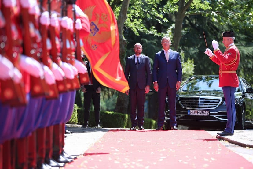 Predsjednik Đukanović dočekao predsjednika Evropskog Savjeta Šarla Mišela