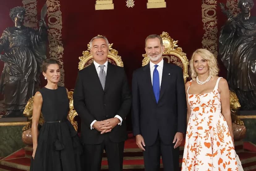 Predsjednik Crne Gore Milo Đukanović i prva dama Crne Gore Lidija Đukanović na kraljevskoj gala večeri