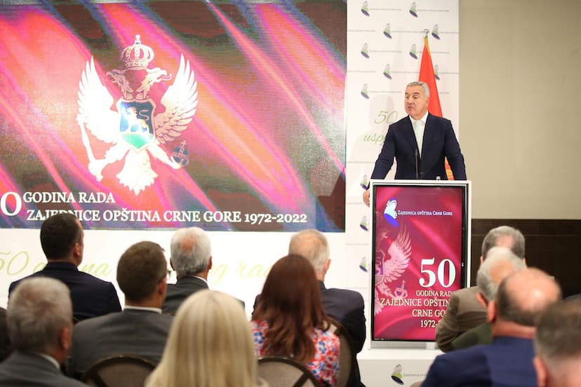 Govor predsjednika Crne Gore Mila Đukanovića na svečanoj akademiji povodom obilježavanja 50 godina rada Zajednice opština Crne Gore