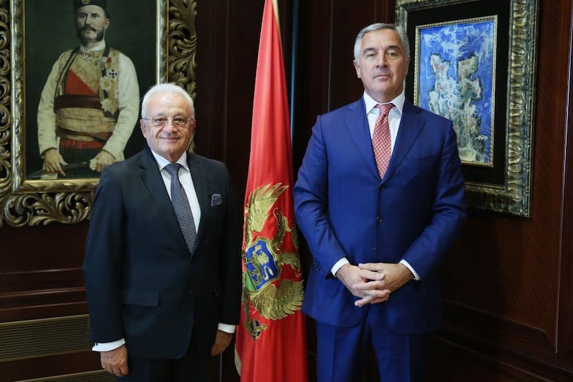 Predsjednik Đukanović primio u oproštajnu posjetu ambasadora Republike Sjeverne Makedonije u Crnoj Gori Mihajla Trpkoskog