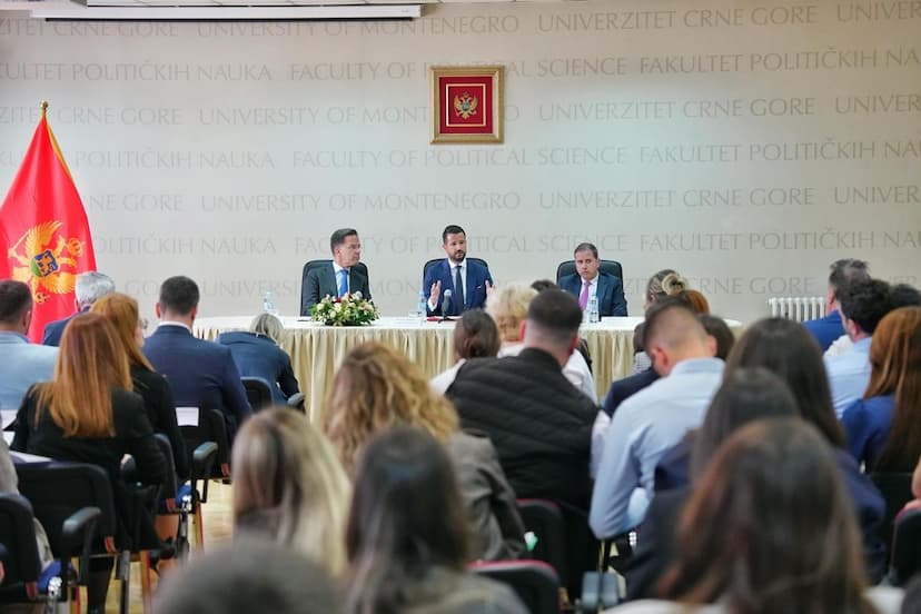 Milatović i Rute na Fakultetu političkih nauka: Bezbjednost Zapadnog Balkana je bezbjednost Evrope