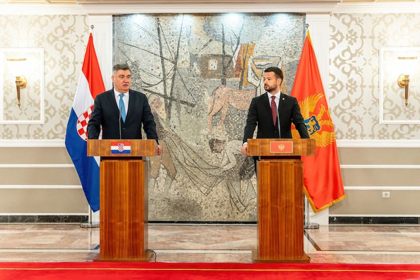 Izjava za medije predsjednika Crne Gore Jakova Milatovića nakon sastanka sa predsjednikom Republike Hrvatske Zoranom Milanovićem