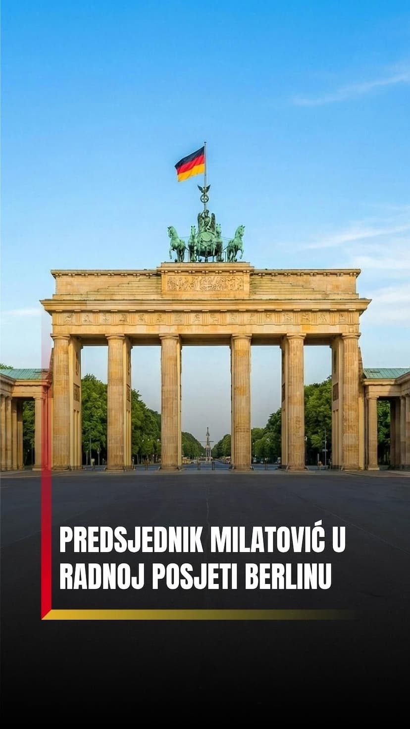Predsjednik Milatović u radnoj posjeti Berlinu: Ključno obraćanje u Bundestagu o evropskom putu Crne Gore